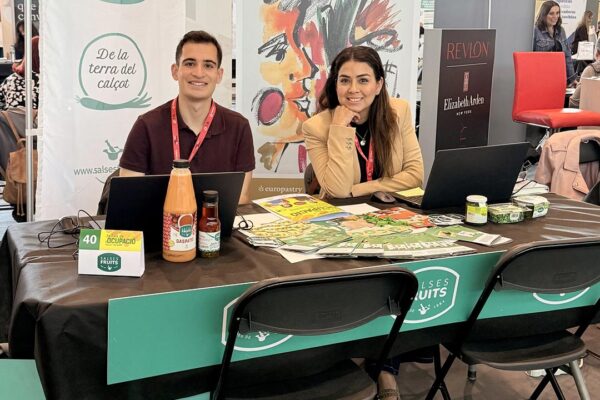 Estand de Salses Fruits a la Fira de l'Ocupació de Valls i l'Alt Camp