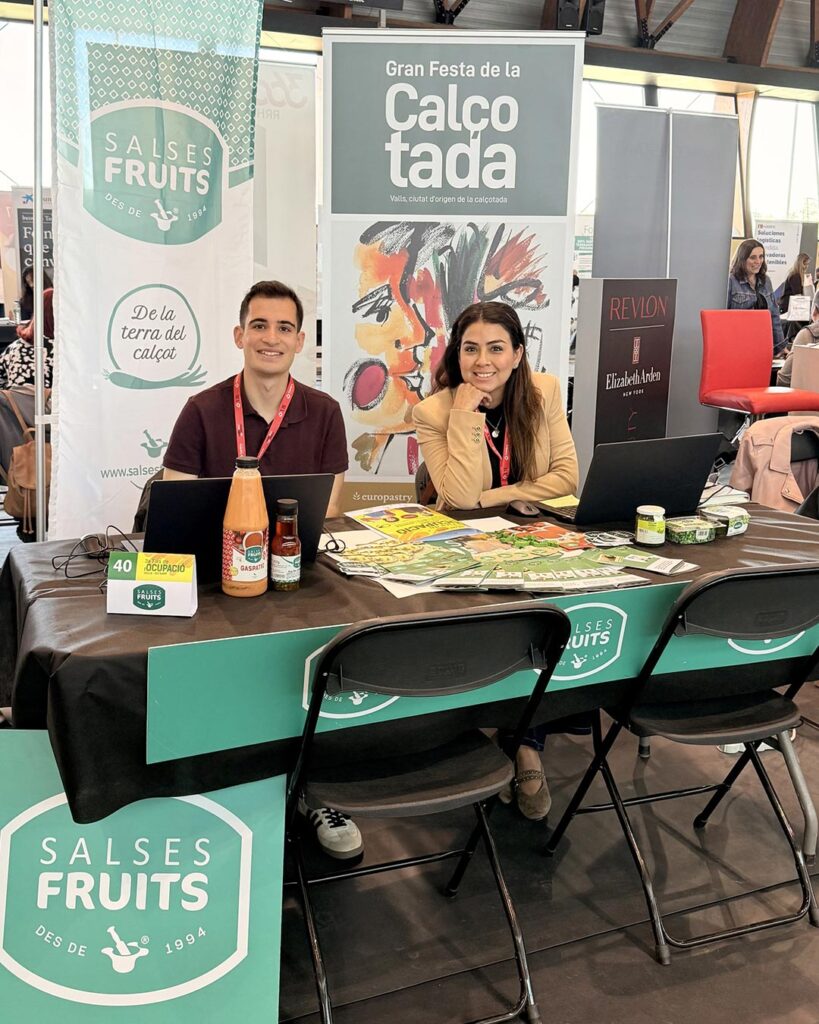 Estand de Salses Fruits a la Fira de l'Ocupació de Valls i l'Alt Camp